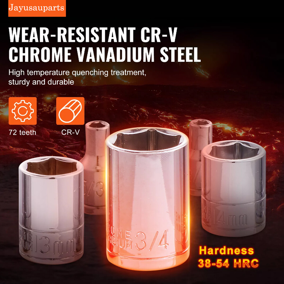 53 Pc SAE and Metric Mechanics Tool Set and Ratchet Socket Set 1/4in 3/8in Drive