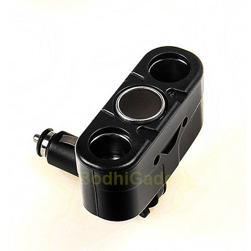 3 Way Socket Car Cigarette Lighter Power Adapter