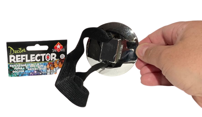 DOCTOR REFLECTOR MIRROR Head Play Fake DR Headband Surgeon Round Gyno Costume