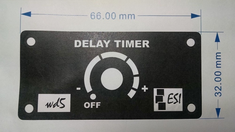 WIPER DELAY SWITCH WITH 2-30 SECOND DELAY UNIVERSAL FIT USE WITH 12 VOLT WIPERS
