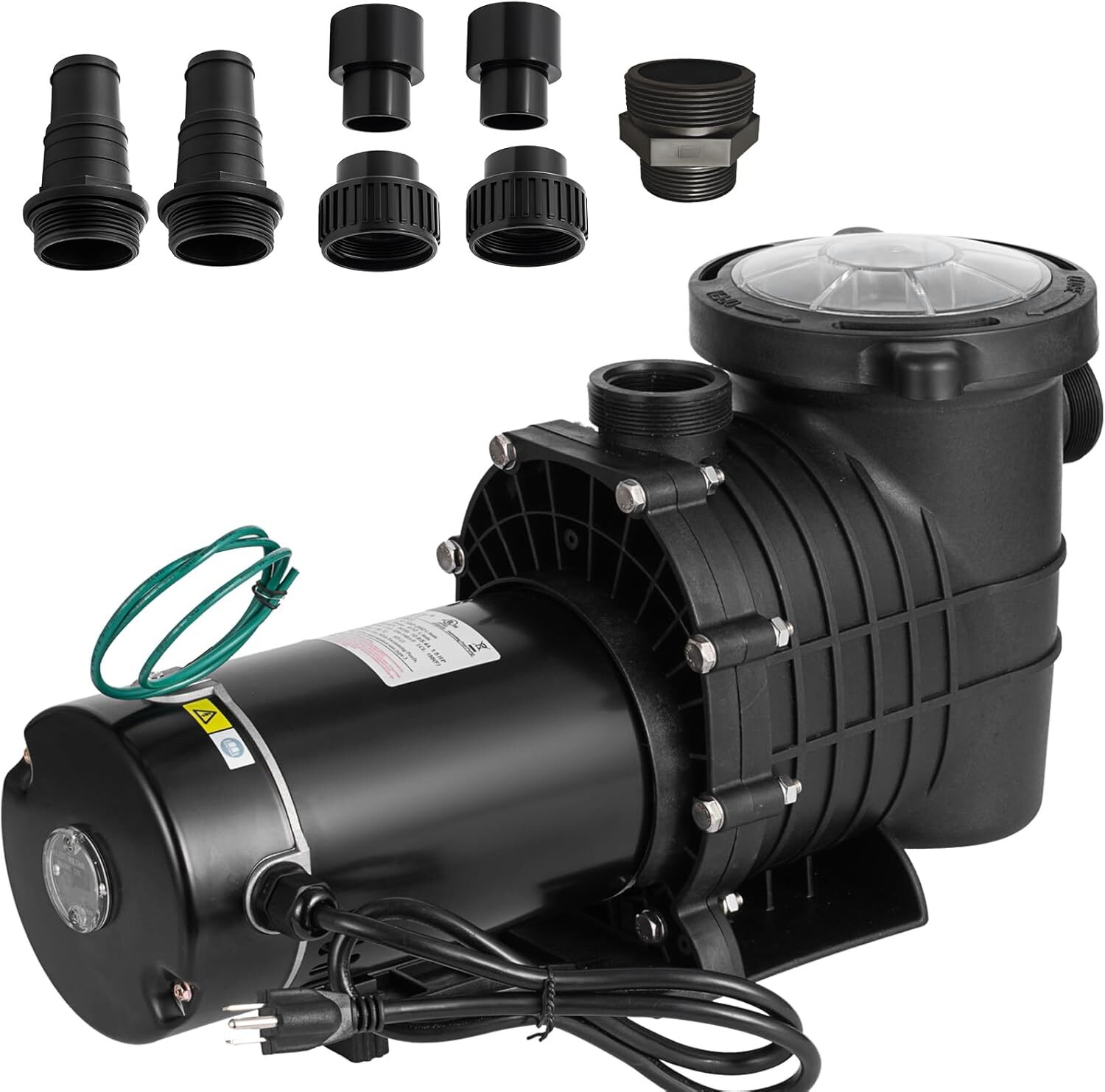 Hayward 1.5HP Swimming Pool Pump In/Above Ground w/ Filter Strainer & Connectors