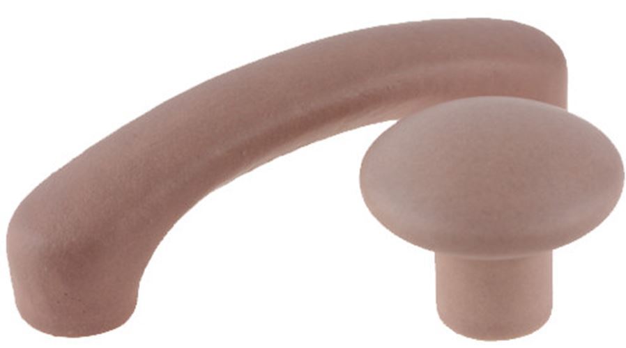 3" Ceramic Pull Matte Blush