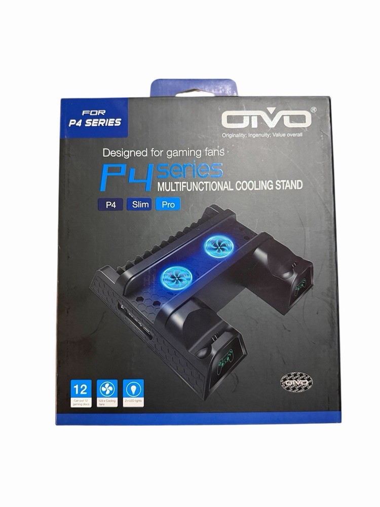OIVO Regular Multi-functional Vertical Cooling Stand for PS4/ PS4 Slim/ PS4 Pro