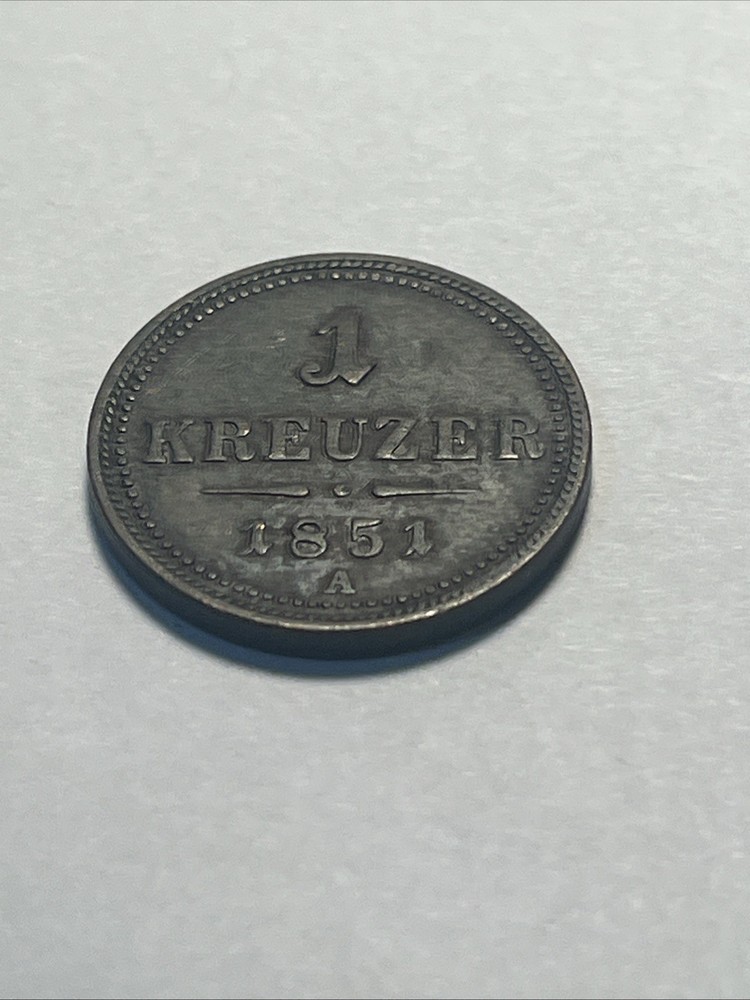1851-A Austria 1 Kreuzer
