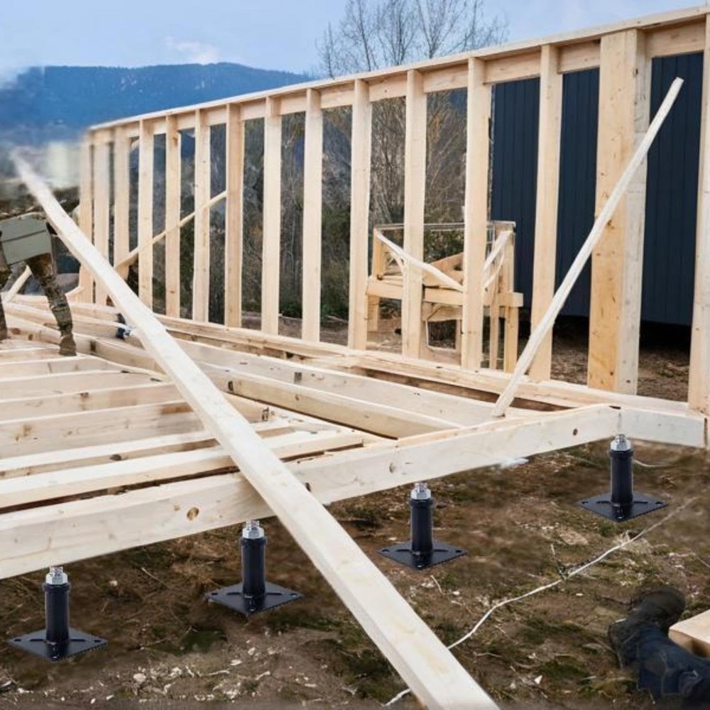 4 Pack Adjustable Floor Jack,Mini Screw Jack,Telescoping Jack for Temporary Supp