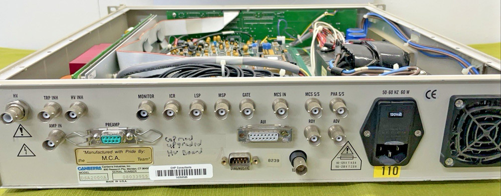 Canberra DSA-2000A Digital Spectrum Analyzer – Multichannel Gamma Spectroscopy