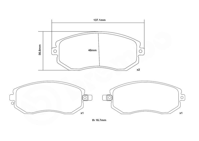 High Performance Brake Pad Set BREMBO 07.B314.73