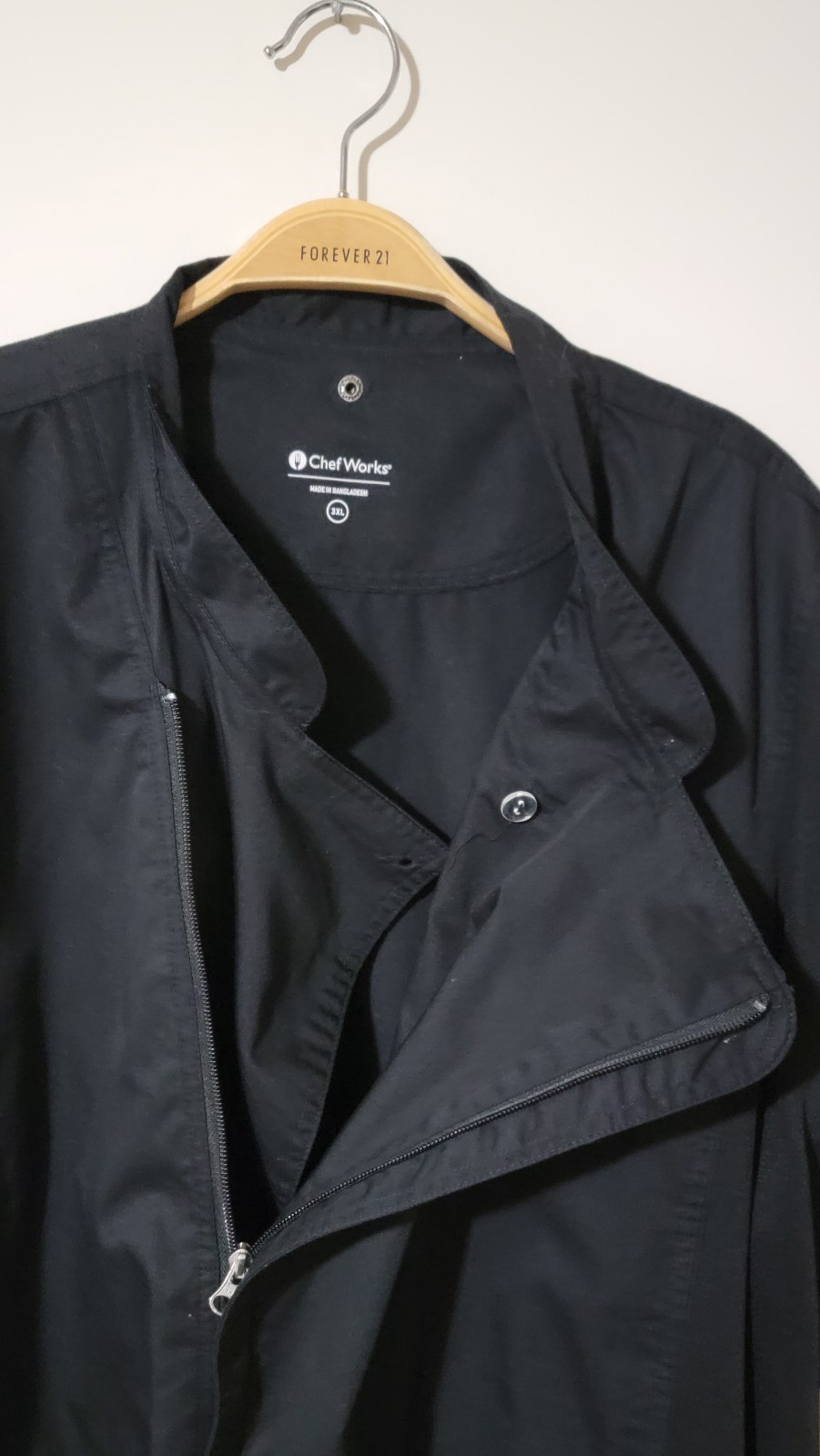 New Never Used Chef Works Black Culinary Jacket Size 3XL