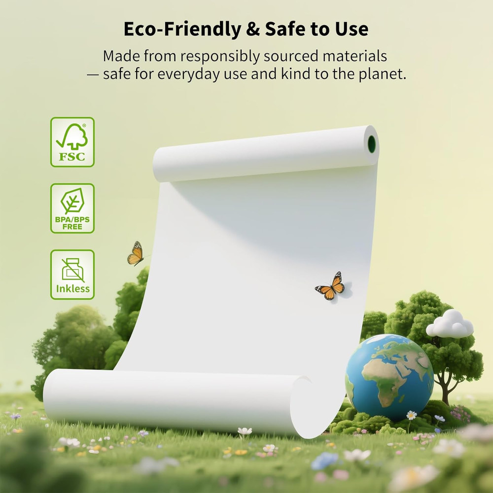 PD-A4 Printer & 7 Rolls Paper & Carry Case