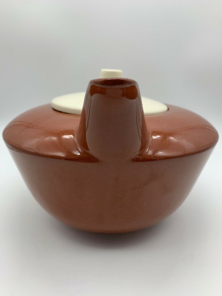 HOMER LAUGHLIN SUNTONE BROWN TEAPOT
