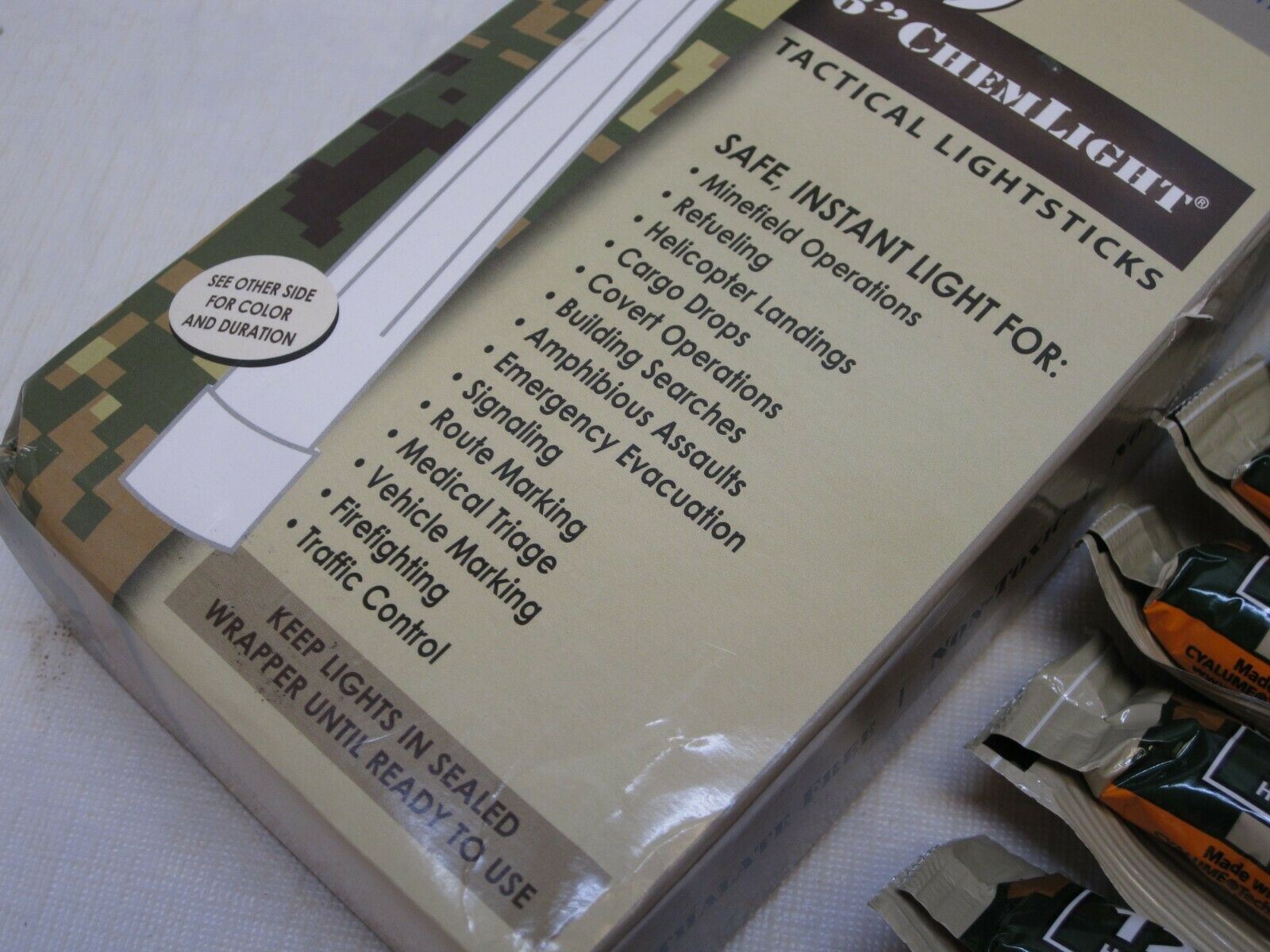 1 BOX 10 PACK CYALUME CHEMLIGHT LIGHT STICK GLOW STICKS ORANGE 12hr 6" EXP.2025