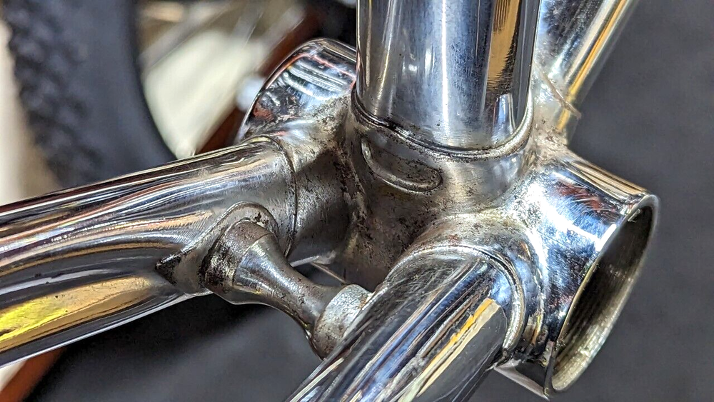 Vintage Falcon chrome Columbus bicycle frame set