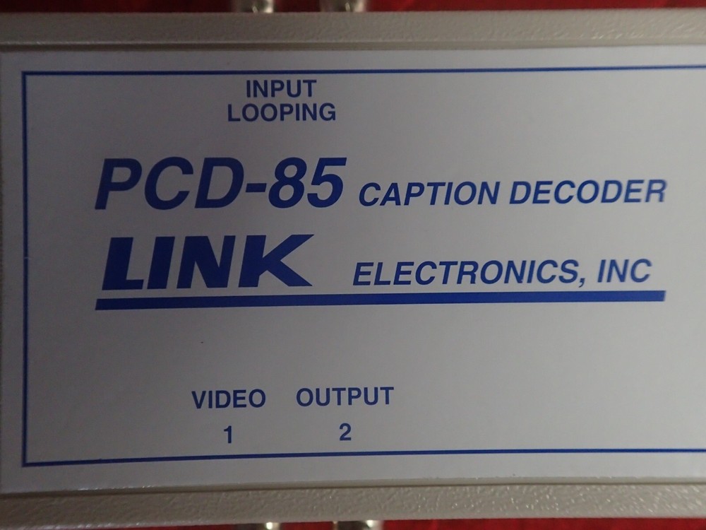 Link Electronics - PCD-85 - Portable Closed Caption Decoder - with Power Supply