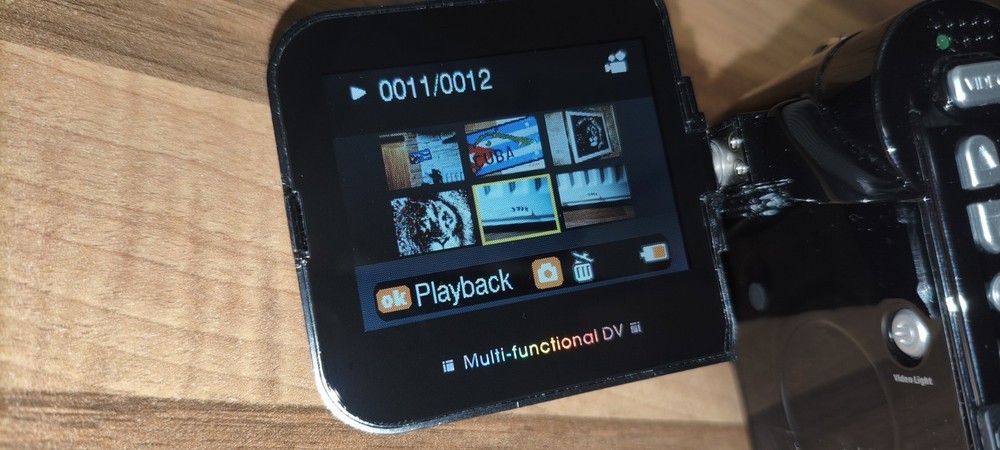 Aiptek DZO-V5OS 5.0MP Compact Digital Video Camera Camcoroder Black Tested