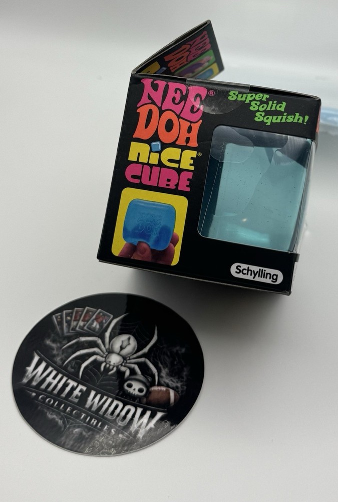 NEW! Needoh Nice Cube - BLUE 💙 - Sensory Squeeze Toy, Super Solid Squish