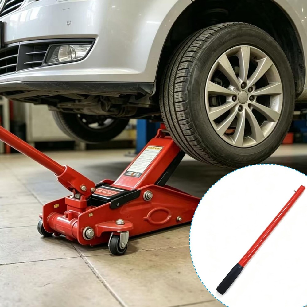 Horizontal Hydraulic Jack Handle Replacement, 2 Ton 16.5 Inch, red