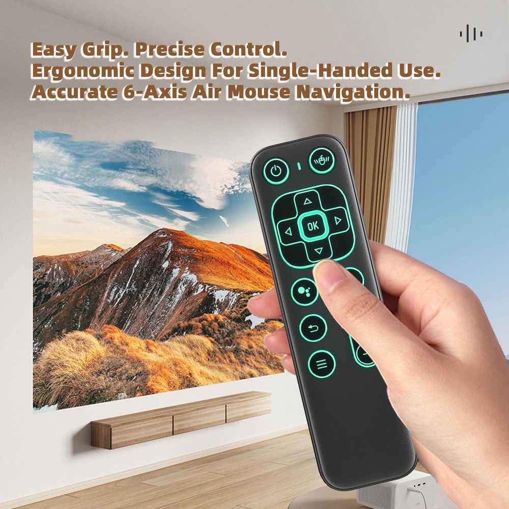 Mini Air Mouse Remote Keyboard 7 Color Backlit Bluetooth 2.4G Dual Mode