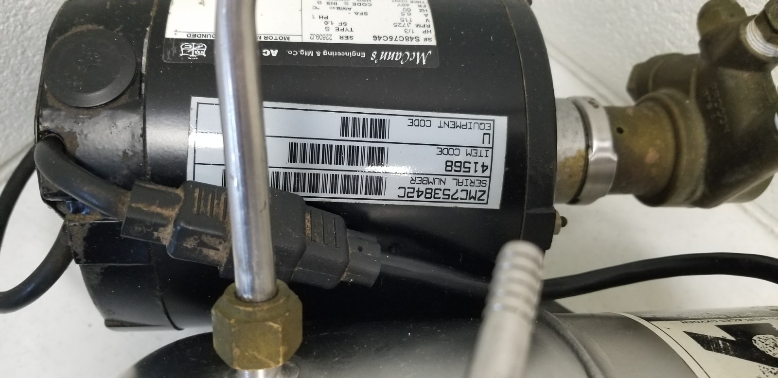 McCann E400397 Big Mac Carbonator Soda Fountain Pump 41568 Beverage System CO2 1