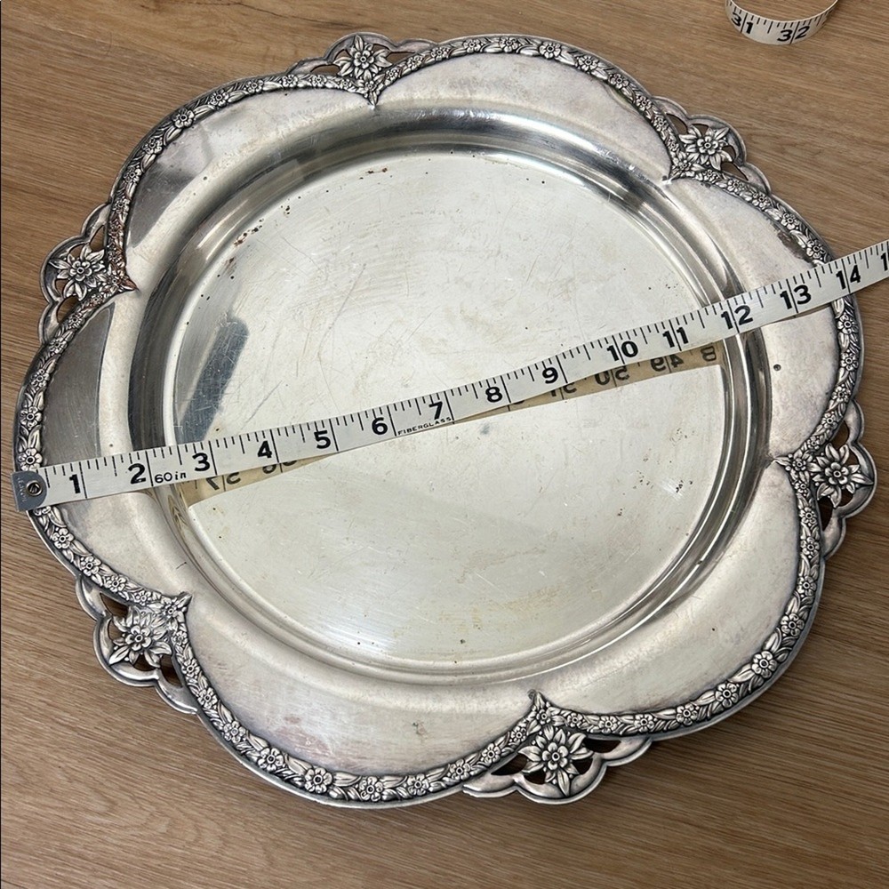 WM Rogers Silver Plated 14” Platter