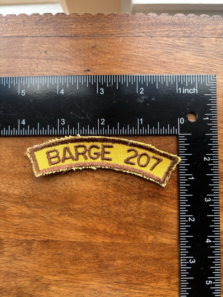 BARGE 207 NEW EMBROIDERED SEW ON PATCH
