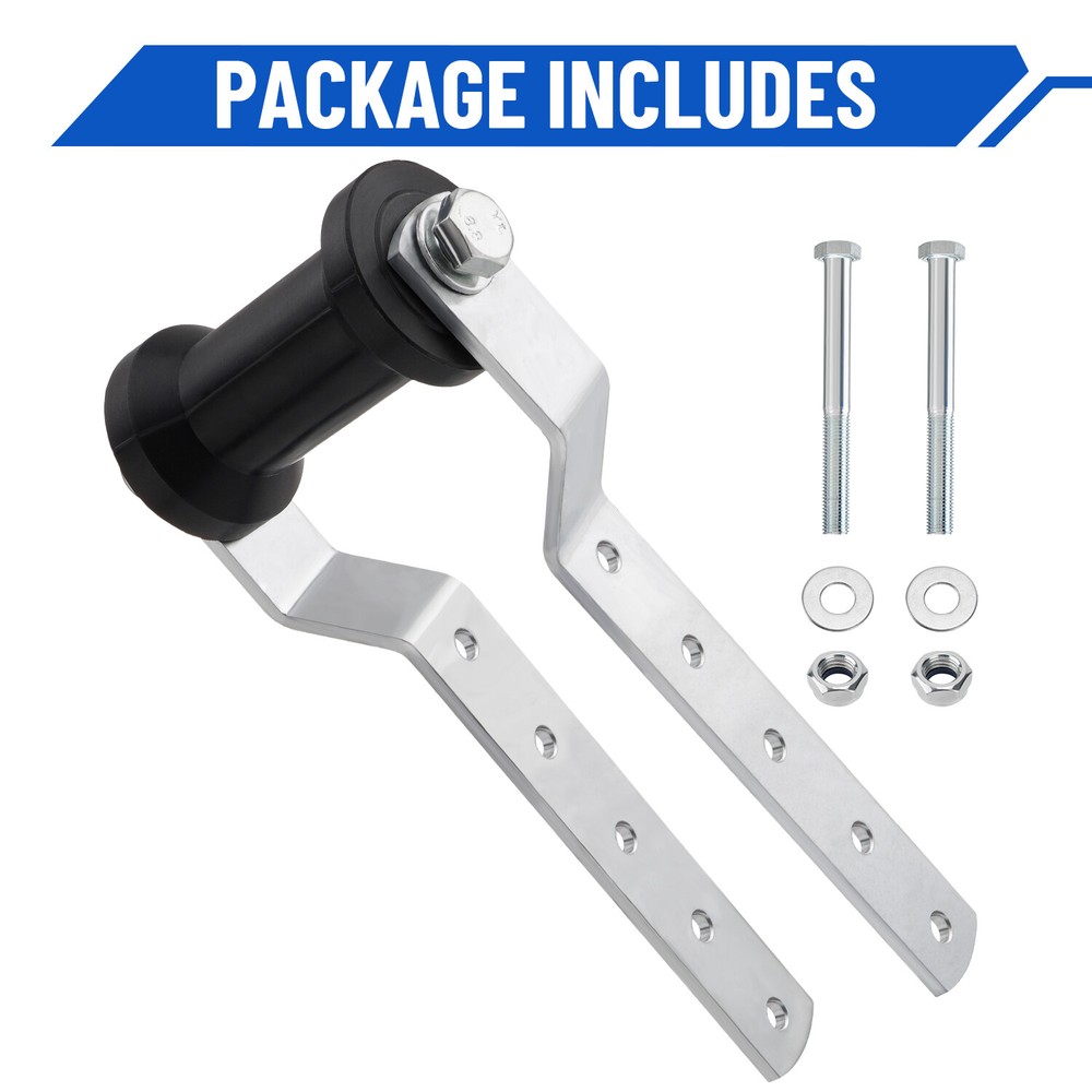 5" Adjustable Rubber Keel Roller with Panel Bracket Assembly for 3" Tongue New