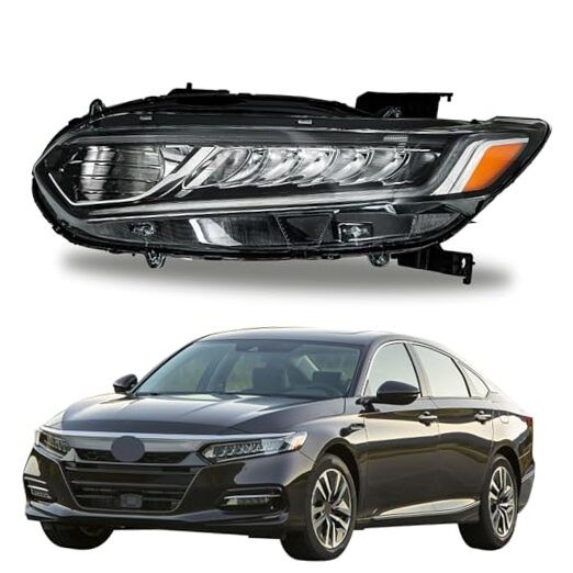 Driver Side Headlights Assembly Halogen Replacement for Accord 2018-2020
