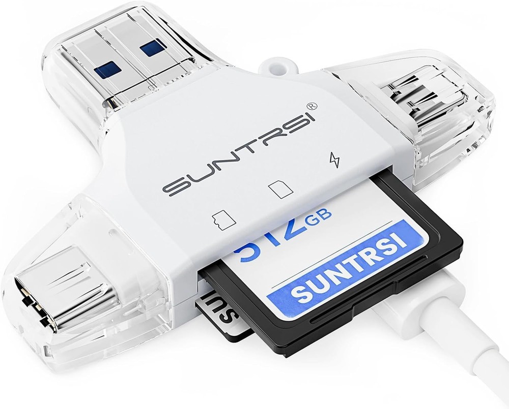 SD/Micro SD Card Reader for iPhone/ipad/Android/Mac/Computer/Camera,Portable ...