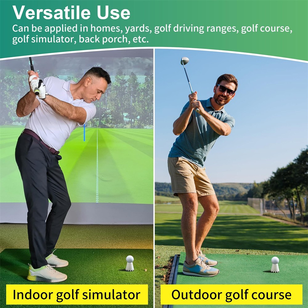 Golf Tees Step Down Plastic Unbreakable 8 Pack Reusable Bulk Tee for Practice