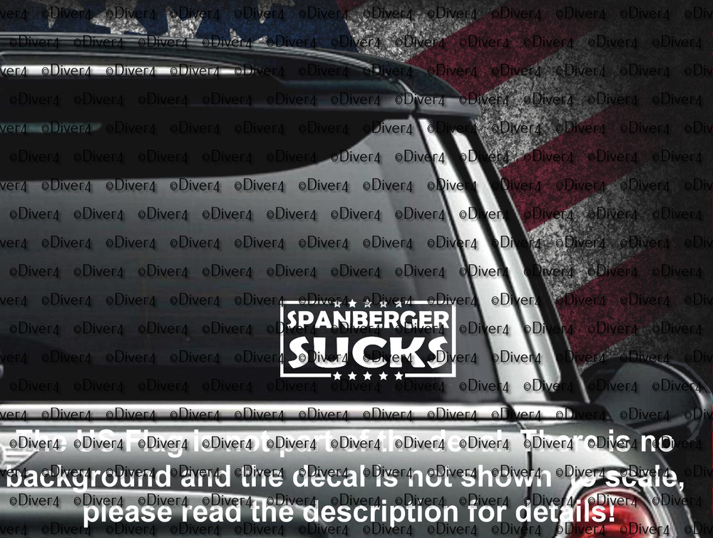 Spanberger Sucks Anti Democrat Vinyl Decal US Made