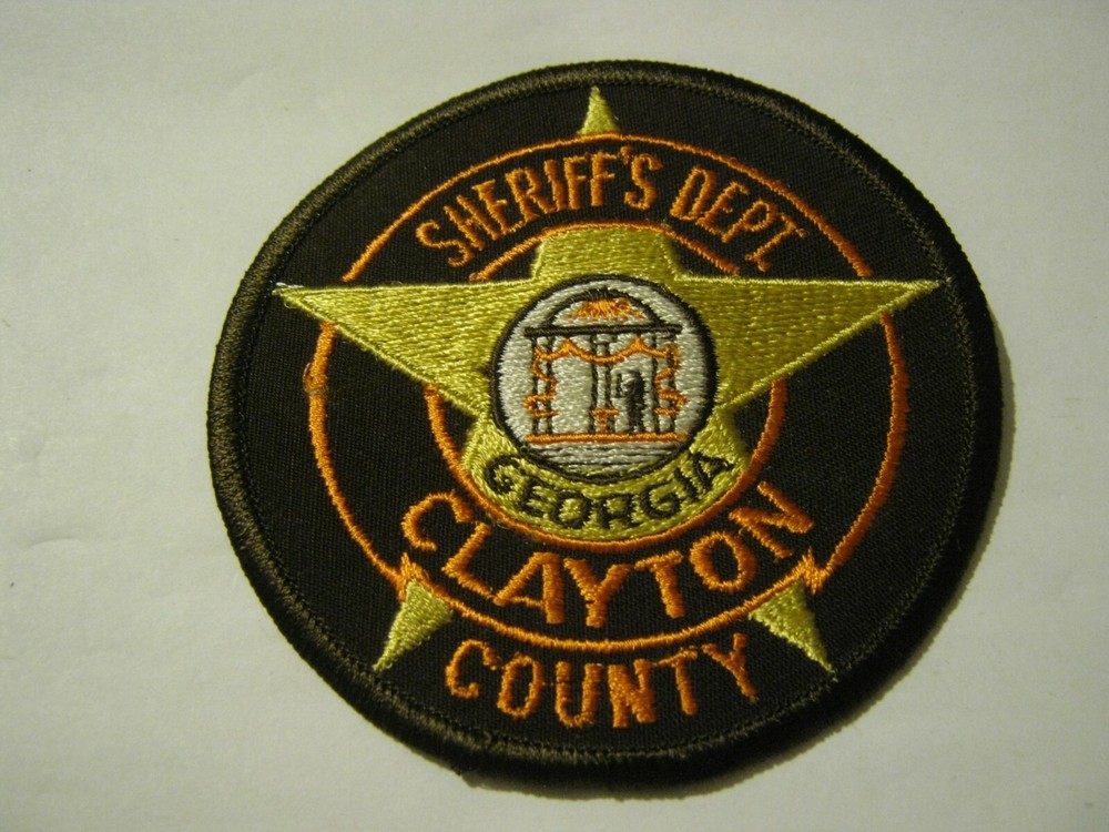 CLAYTON COUNTY GA SHERIFF'S Patch, See description & photos for size & condition