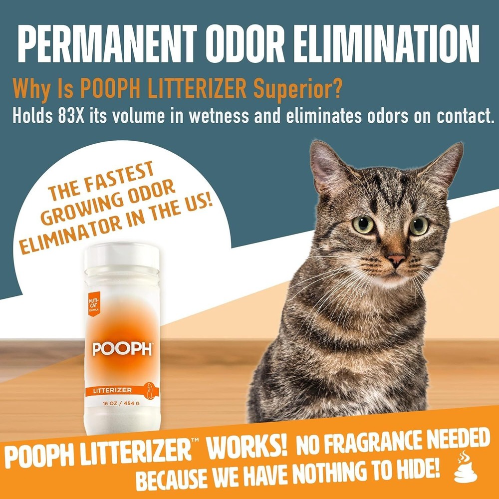 Litterizer Cat Kitty Litter Box Civilizer 16oz Dismantles Neutralizes Odor Eater