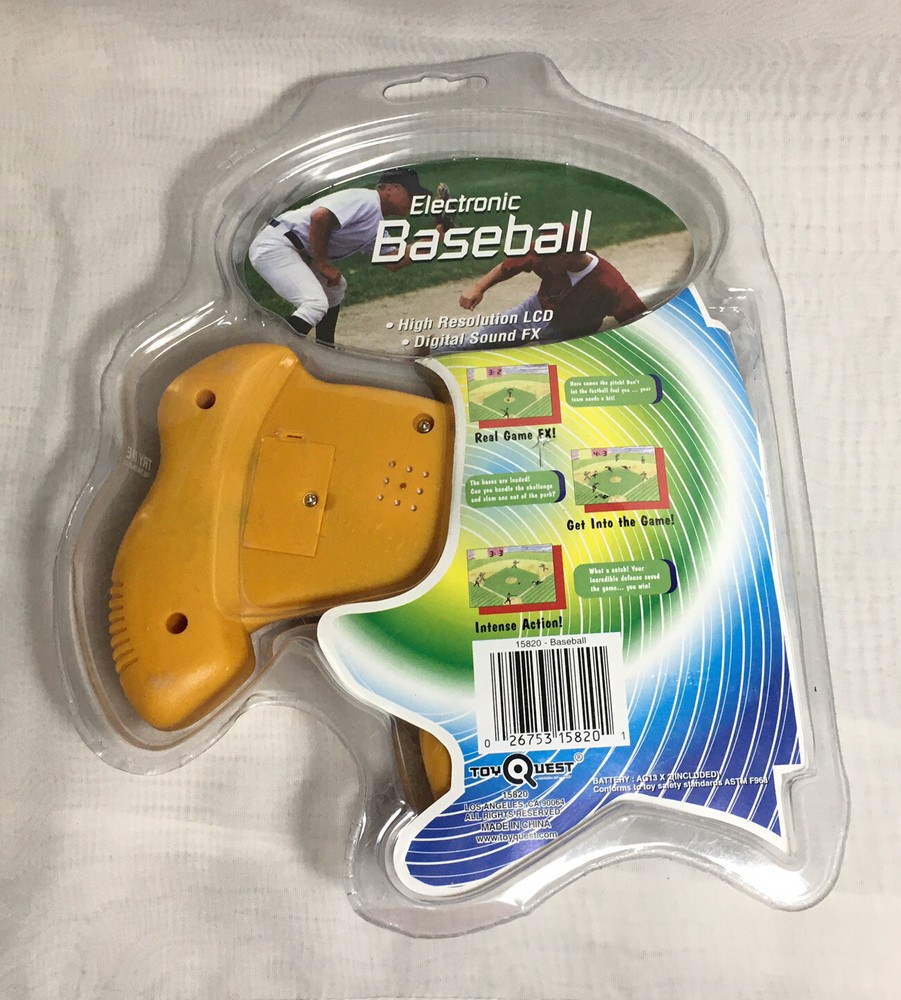 Toy Quest Electronic Baseball Video Game FX Handheld New