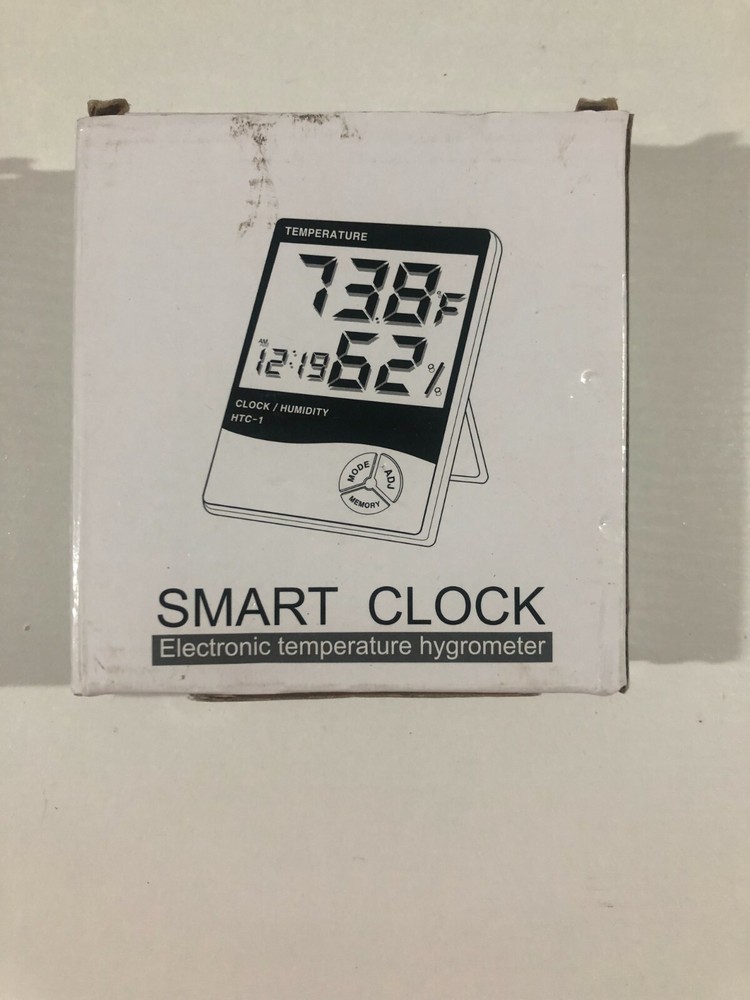 Smart Clock ELECTRONIC Temperature HYGROMETER - NEW
