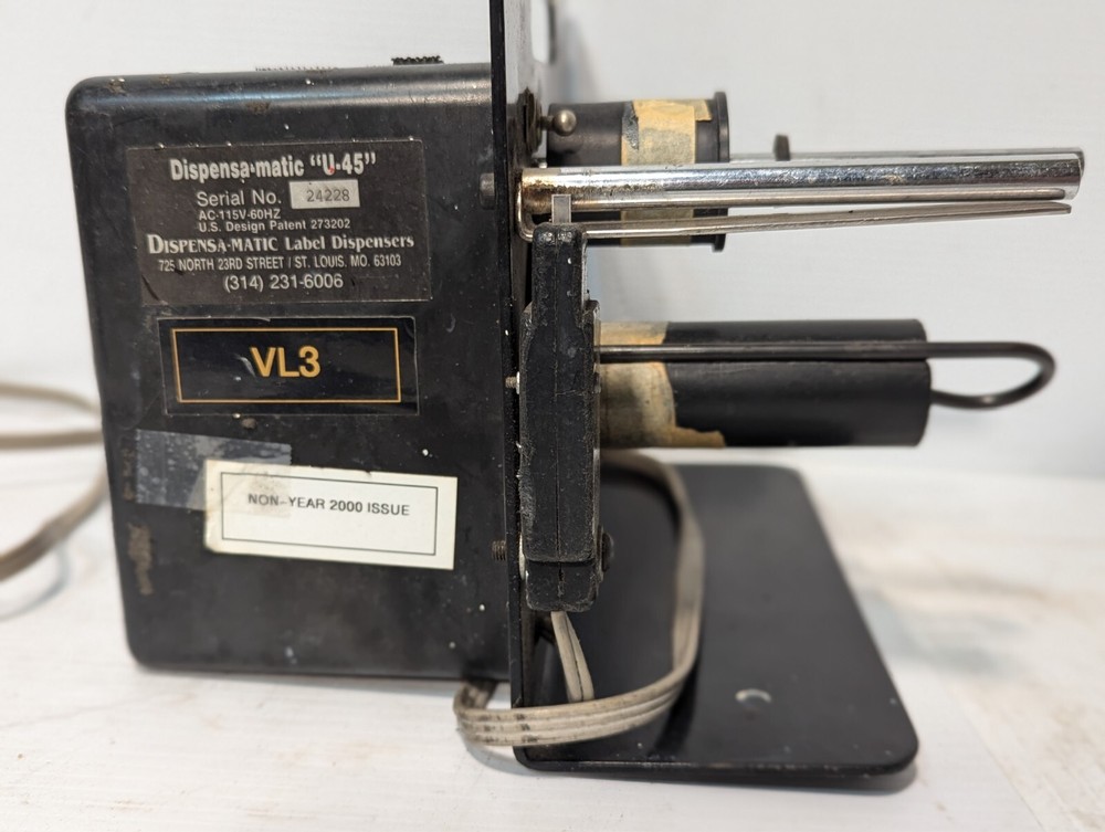 Dispensa-Matic U-45 Automatic Label Dispenser+Returns