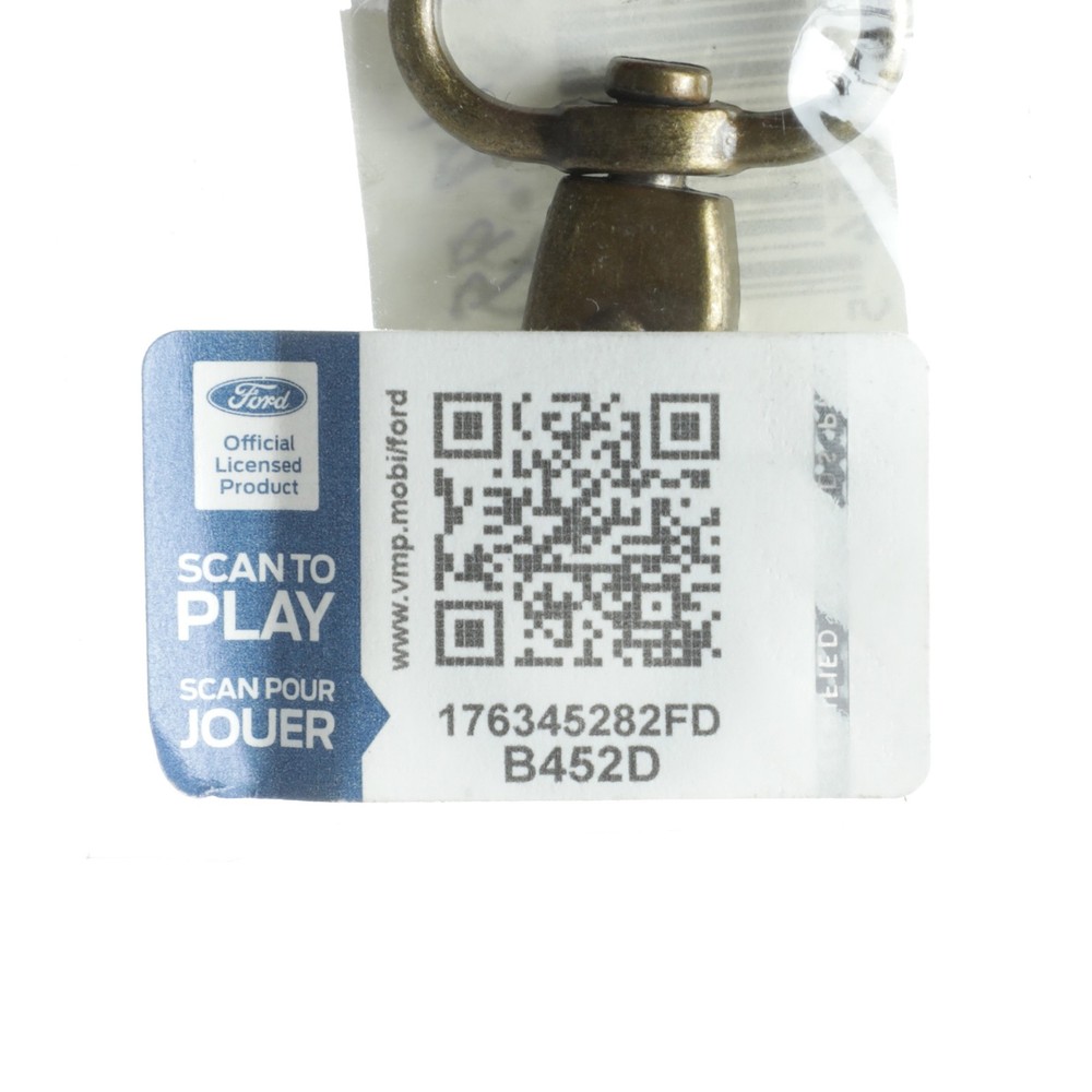 Ford Bronco Leather Keychain Bronze