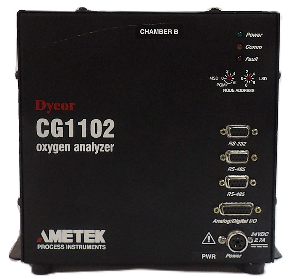 AMETEK Process Instruments Dycor CG1102 O2 Oxygen Analyzer Refurbished Surplus