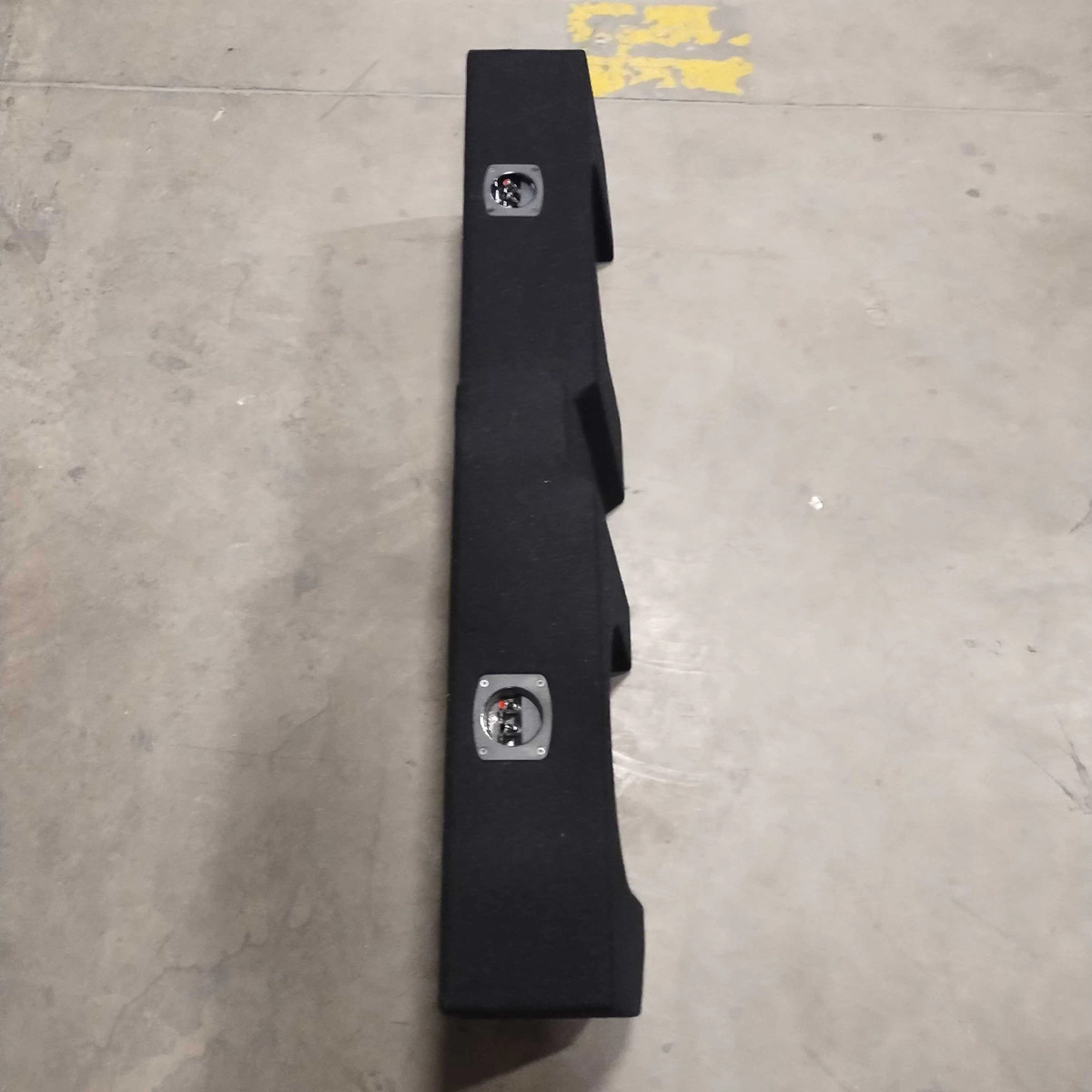 USED EMPTY DUAL 12" SUB ENCLOSURE - FITS 2019-2026 CHEVY SILVERADO CREW CAB