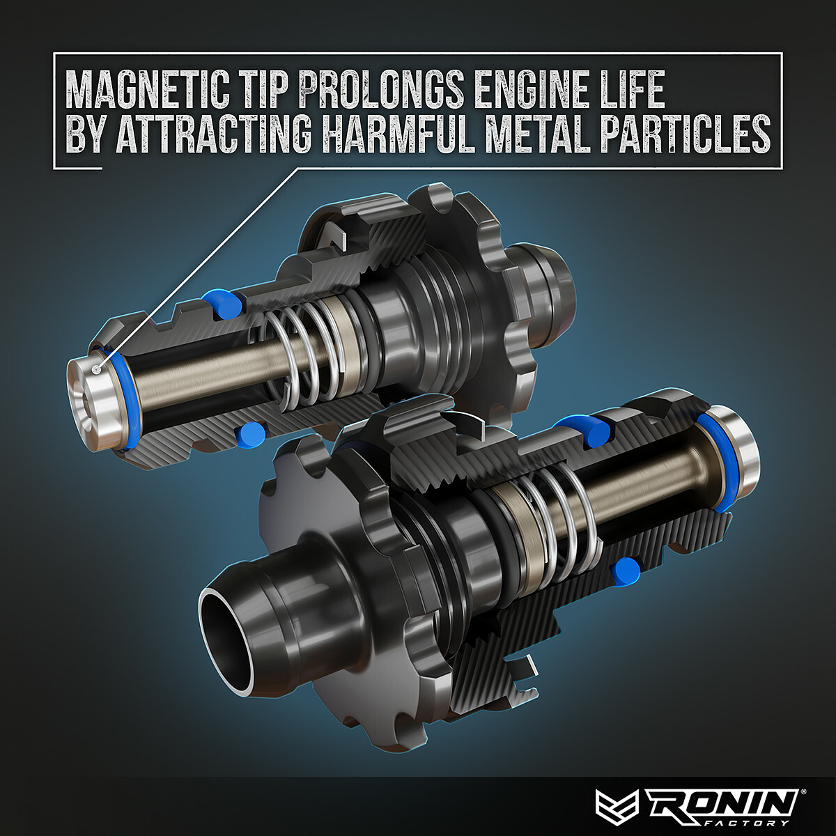 Ronin Factory Magnetic Ford Oil Drain Plug Ford F150 Raptor Bronco Mustang NEW