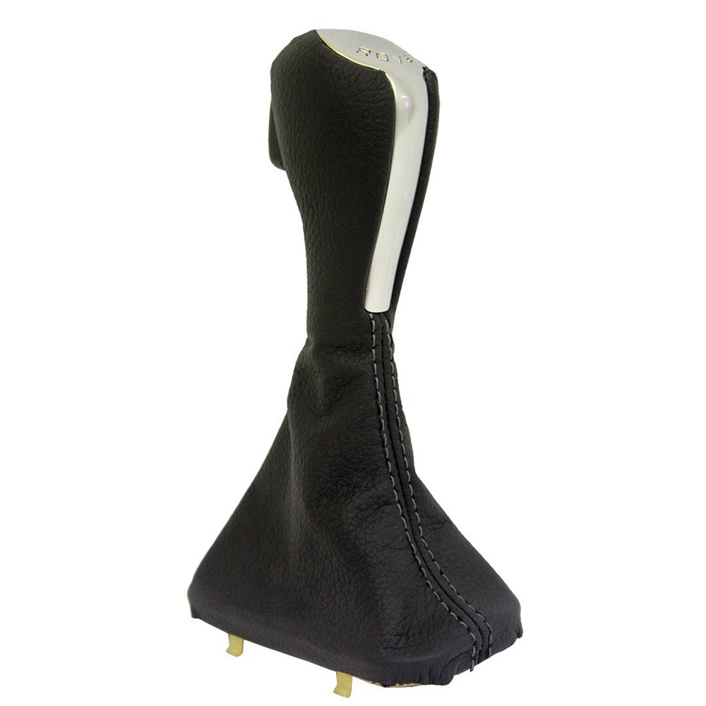 Fits 2003-2012 Range Rover 322 Leather Automatic Shift Boot Cover Gray Stitch