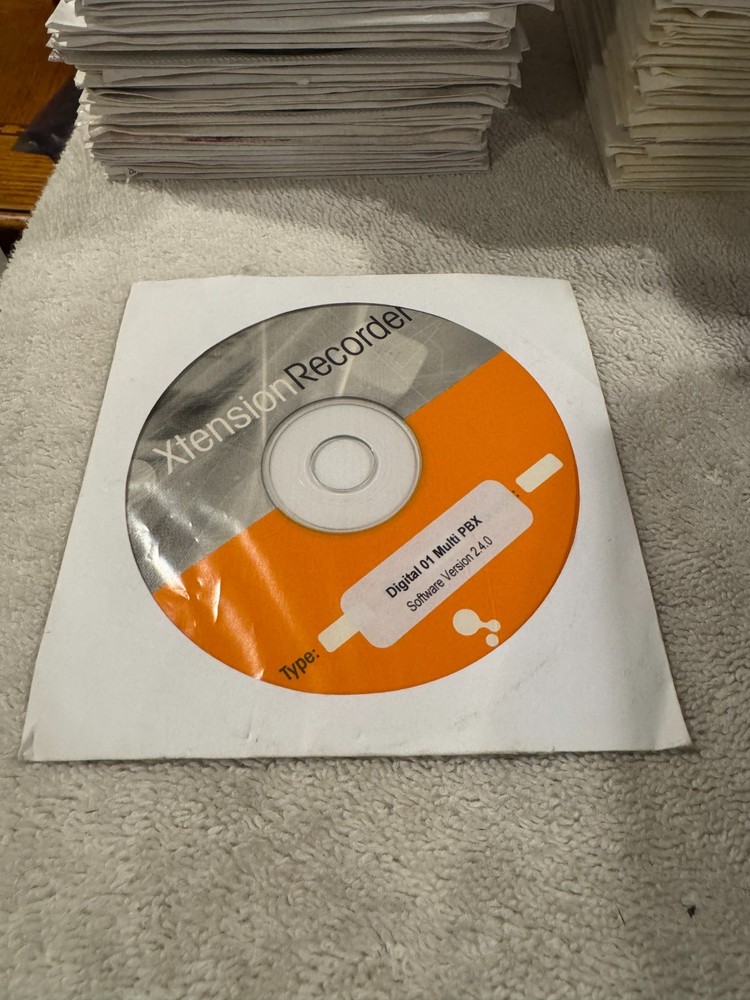 Xtension Recorder CD - Digital 01 Multi PBX Software V 2.4.0 - GOOD CONDITION!!!