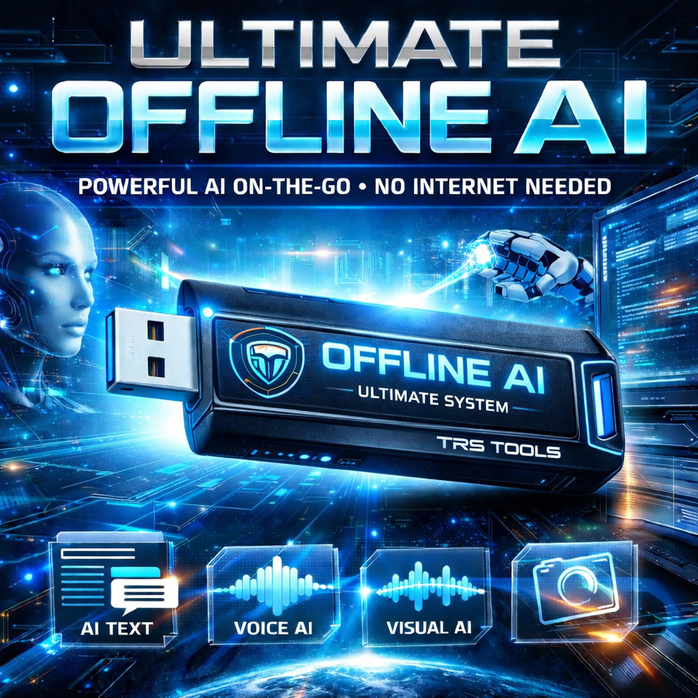 Offline AI USB Drive 64GB | No Internet Plug & Play |