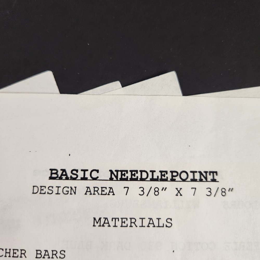 Paula L Towner Design Basic Needlepoint Pattern Chart Patchwork Style Sampler