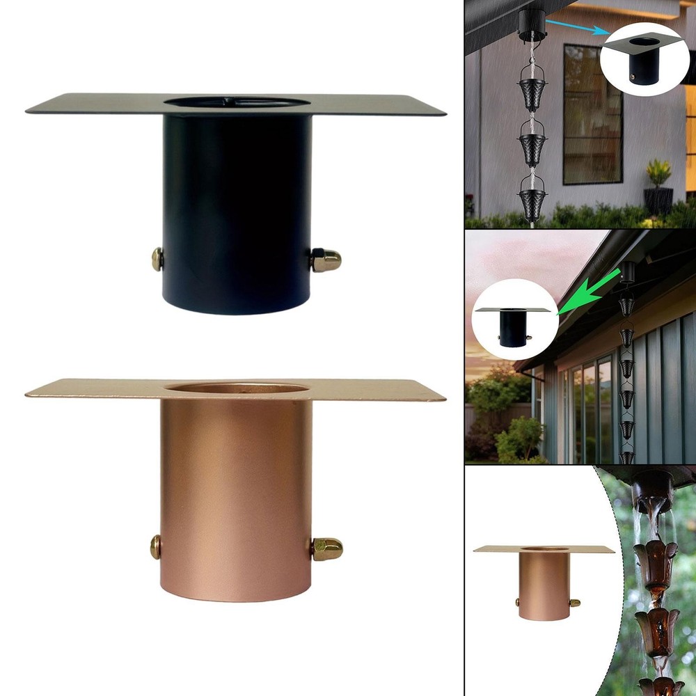 Rain Chain Gutter Adapter Rain Chain Installation Garden Decor