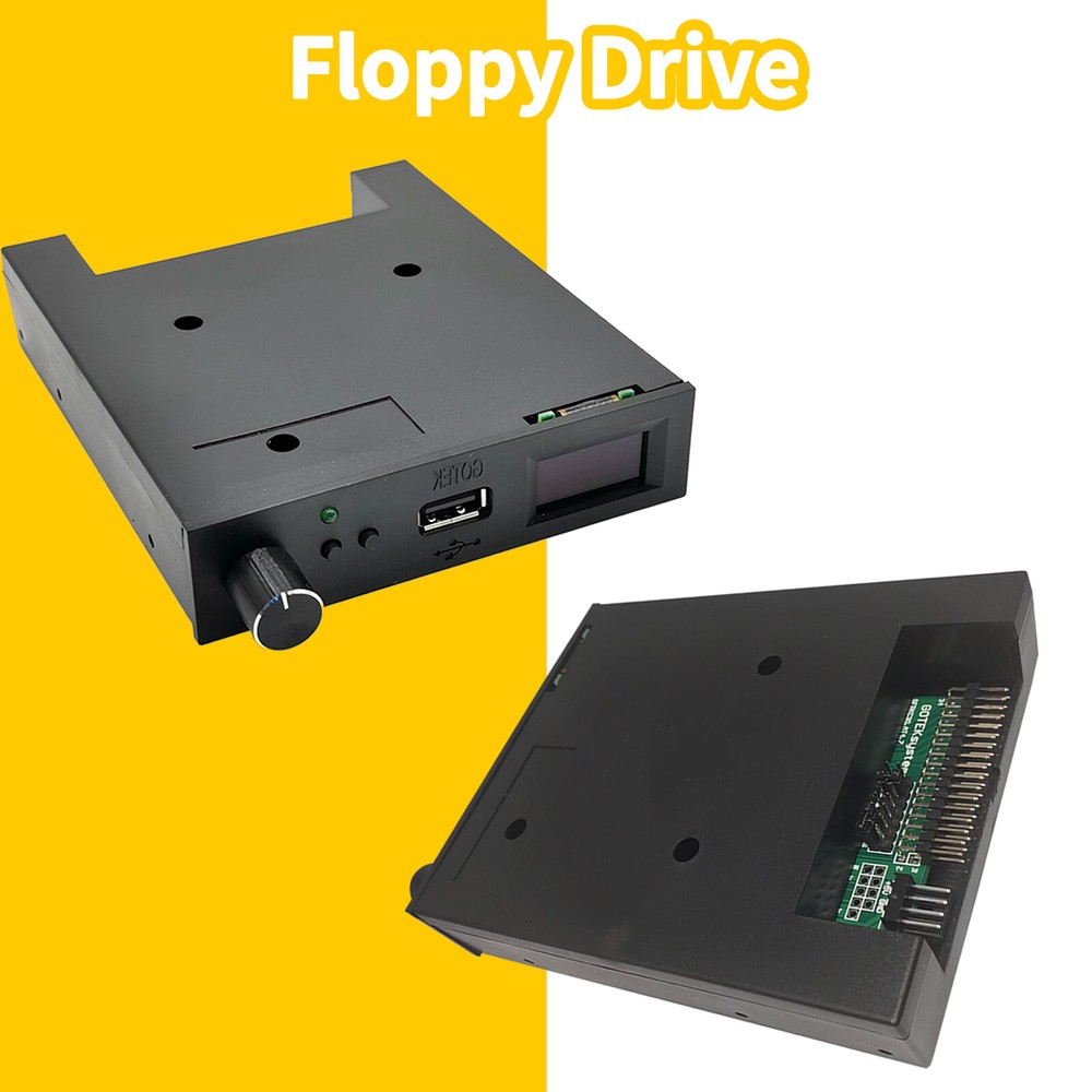 Floppy Drive Emulator 435 MCU w/ Rotary Encoder OLED FlashFloppy - Black