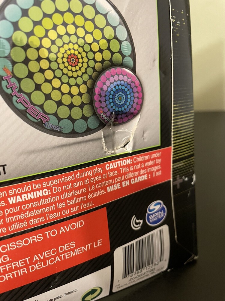 AIR HOGS HYPER DISC Giant 3’ Wide Hovering Disc - Zig Zag - New!