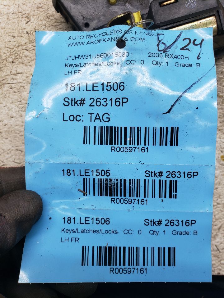 RX400H 2006 Keys/Latches/Locks 597161