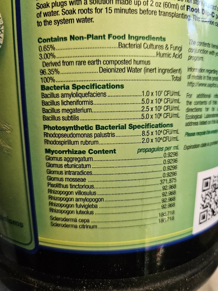 Microbe Life Hydroponics Premium Foliar Spray & Root Dip Stimulates Root Develop