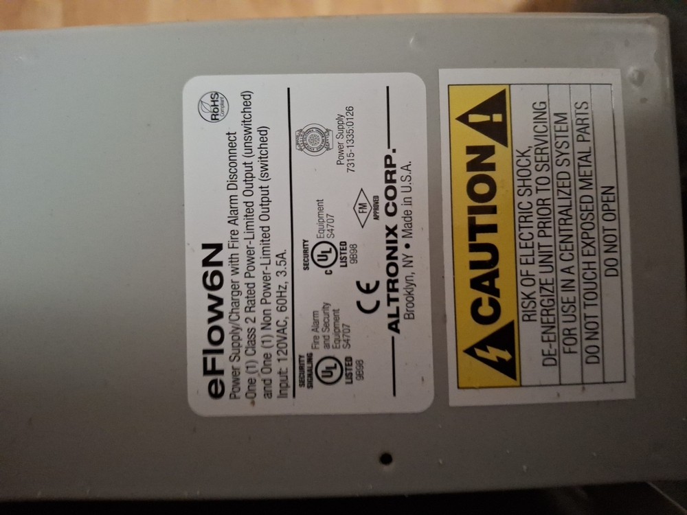 Altronix EFLOW6N Power Supply