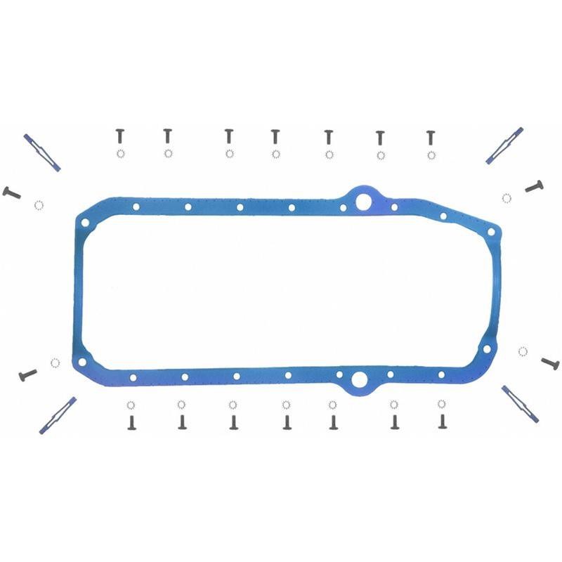 Fel-Pro SBC Chevy 350 Thick Front Rubber/Steel 1-Piece Design Oil Pan Gasket EA