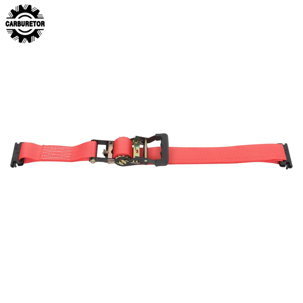 For Trailers Black E Track Wheel Chock Set & 6' Red Ratchet Straps Polyester